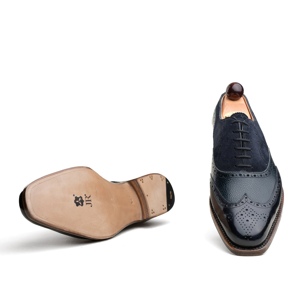 Budapest Oxford - Blue Museum / Suede / Grain