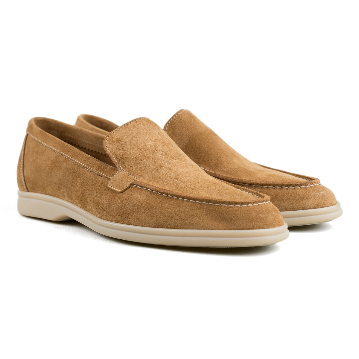 Berwick Palma Flex Venetian Mens Tan Golden Brown Suede Loafer