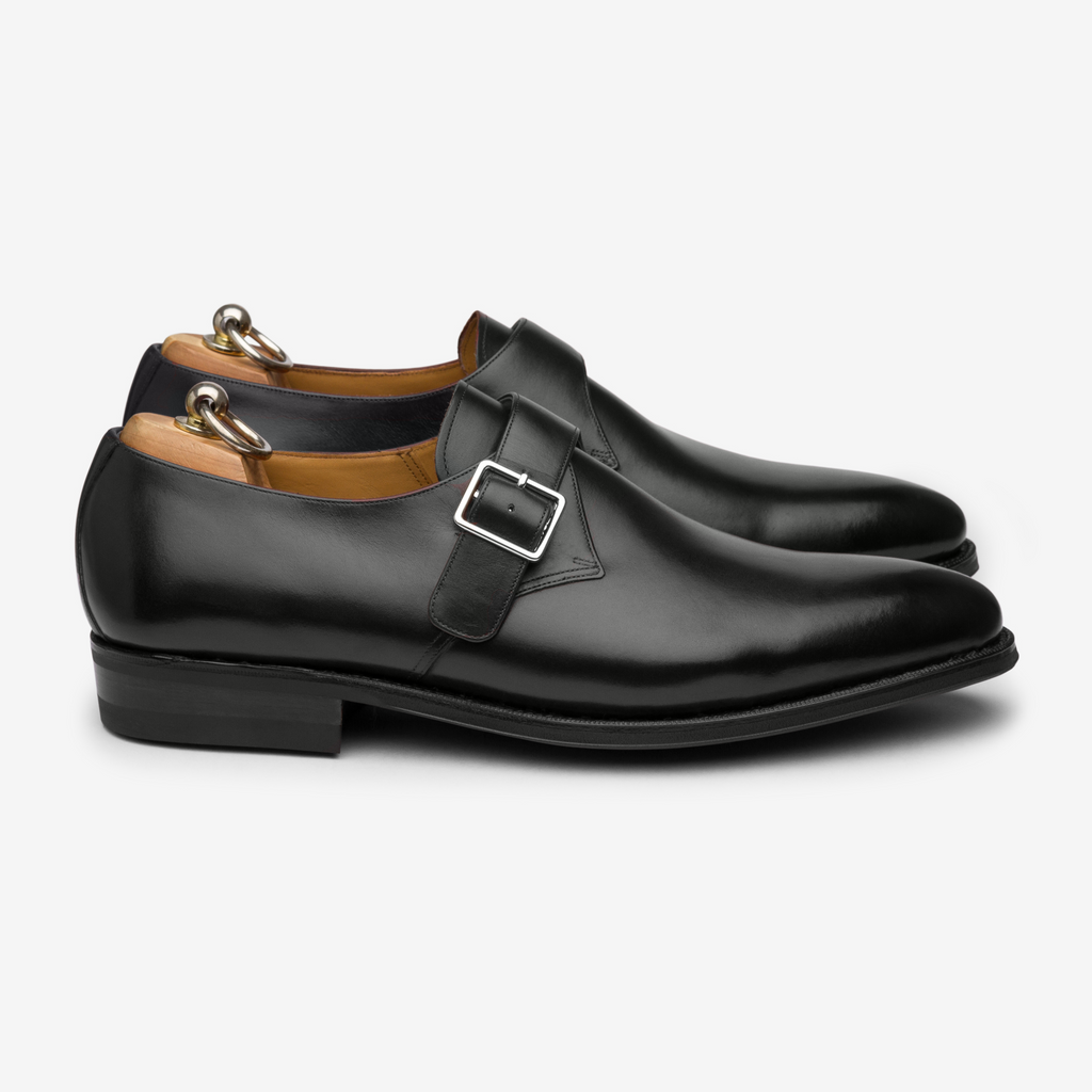 Single Monk - Black Calf - Zip Last – Marketplace by The Shoe Snob