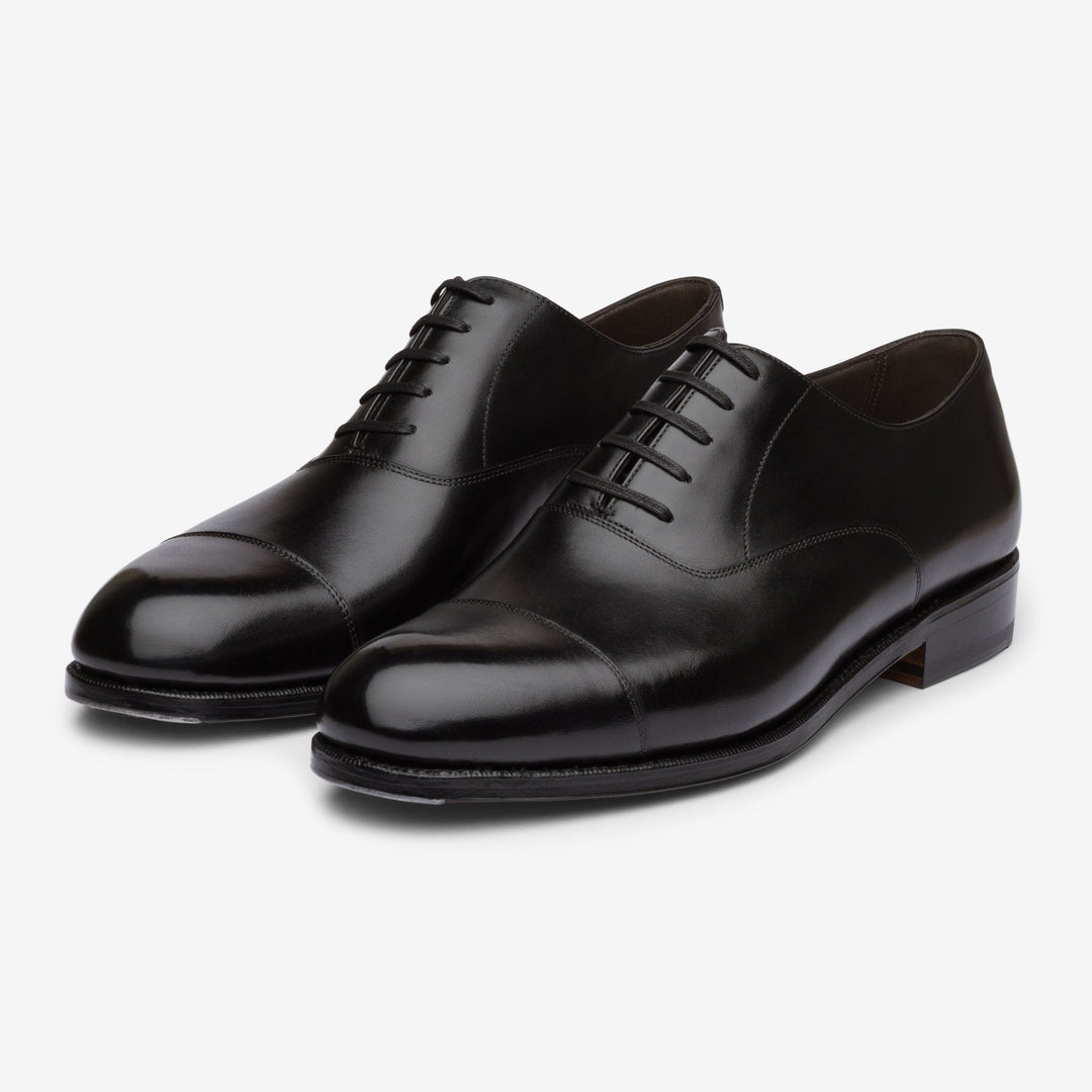 Straight Tip Oxford - Black Calf