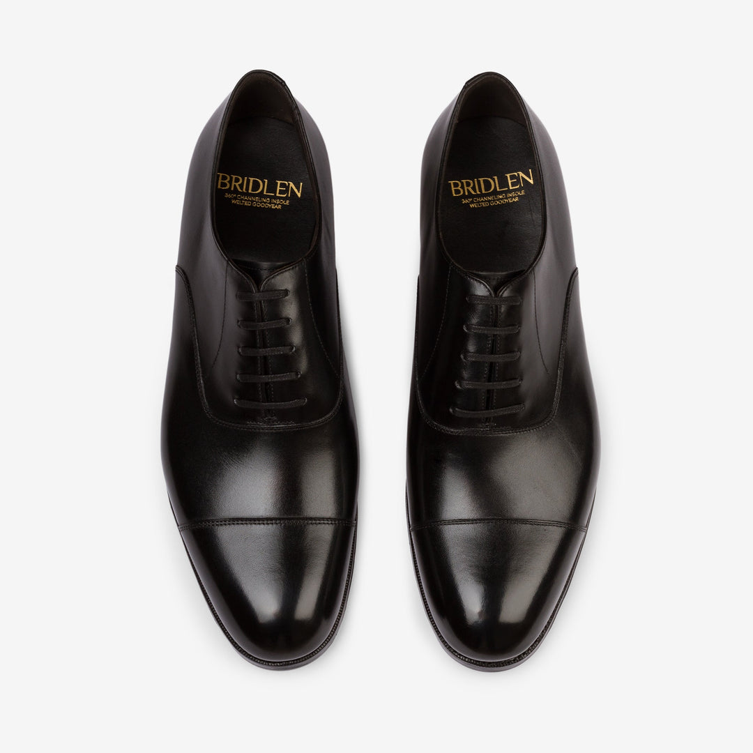 Straight Tip Oxford - Black Calf