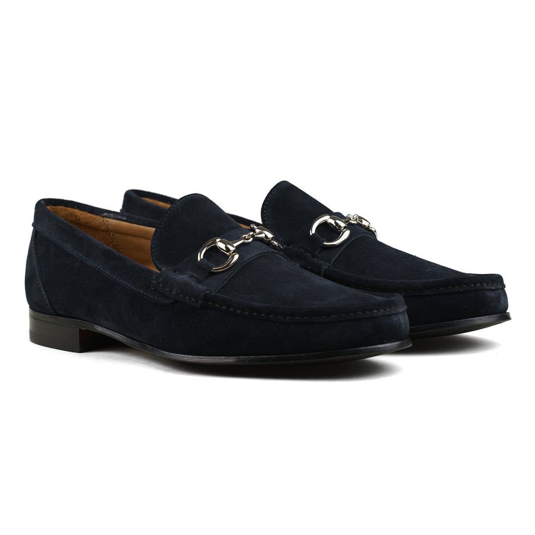 Bologna Bit Loafer - Dark Navy Suede