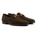 Load image into Gallery viewer, Blake Bit Loafer - Dark Brown Suede
