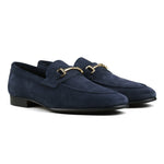 Load image into Gallery viewer, Blake Bit Loafer - Navy Suede
