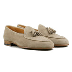 Load image into Gallery viewer, Belgian Tassel Loafer - Sand Suede
