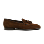 Load image into Gallery viewer, Belgian Tassel Loafer - Snuff Brown Suede
