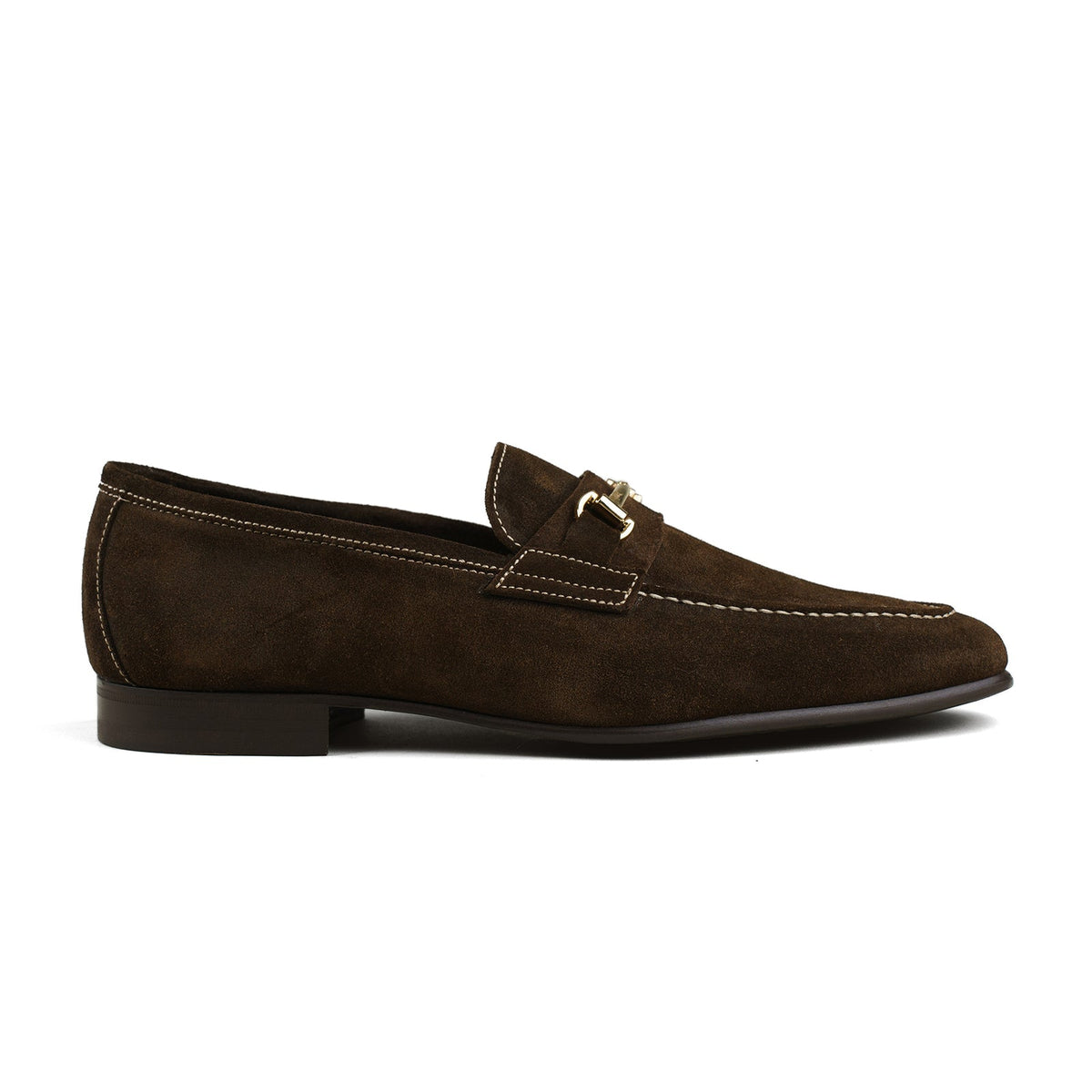 Blake Bit Loafer - Dark Brown Suede