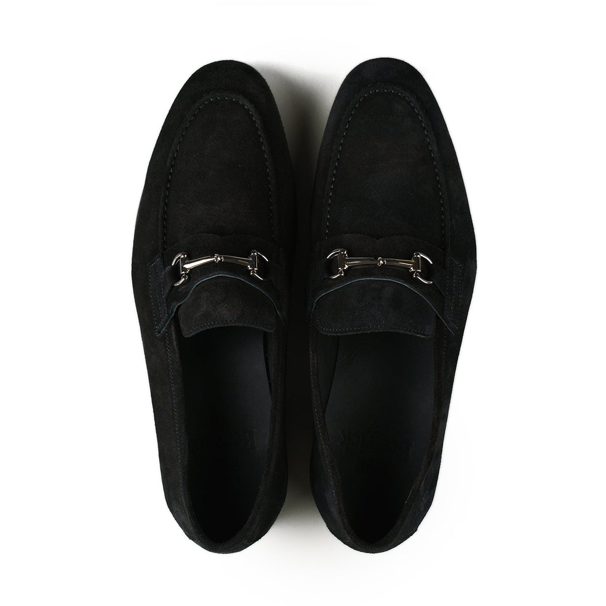 Blake Bit Loafer - Black Suede