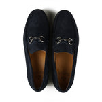 Load image into Gallery viewer, Bologna Bit Loafer - Dark Navy Suede
