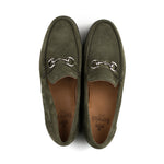 Load image into Gallery viewer, Bologna Bit Loafer - Green Suede
