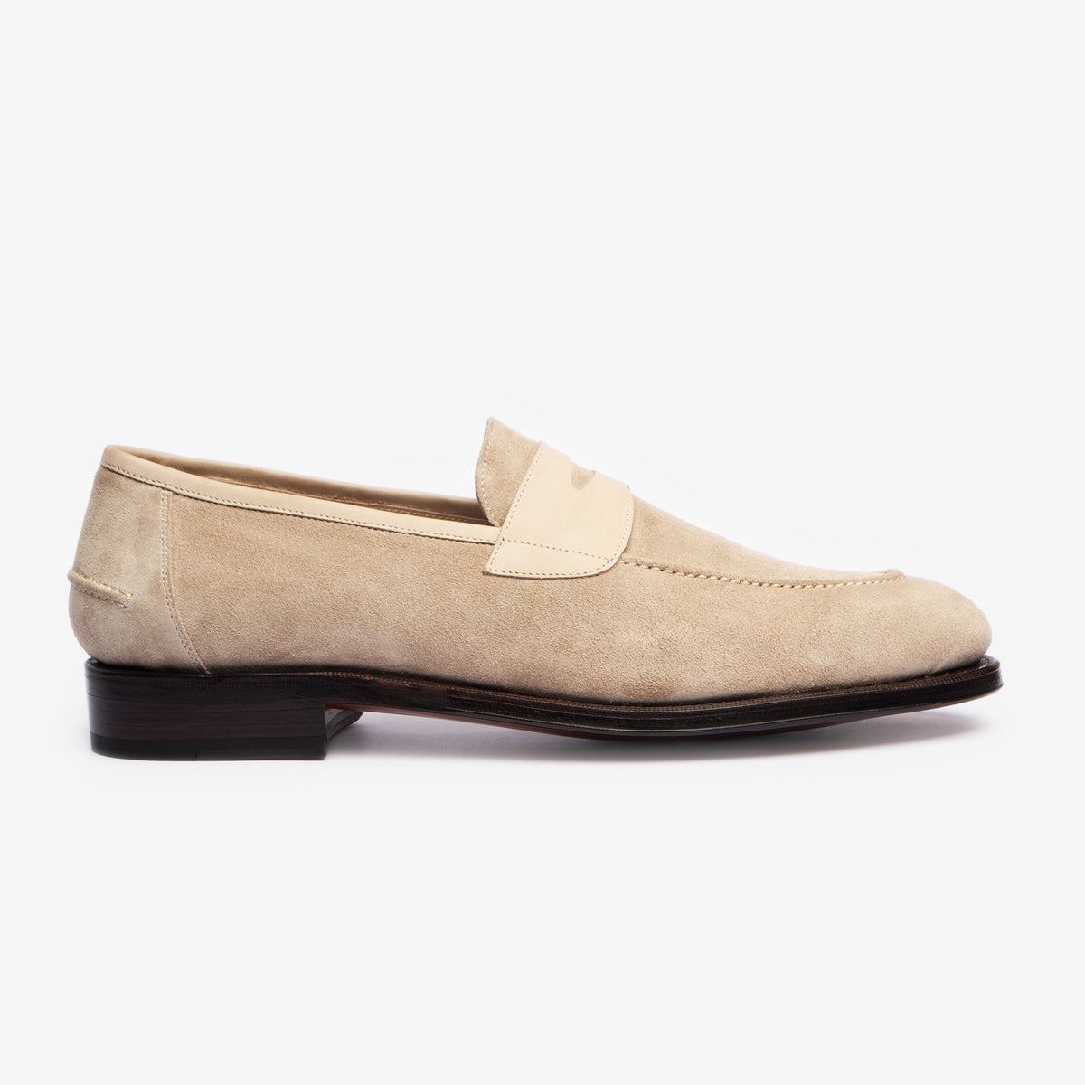 Unlined Penny Loafer II - Stone - Rufer Last