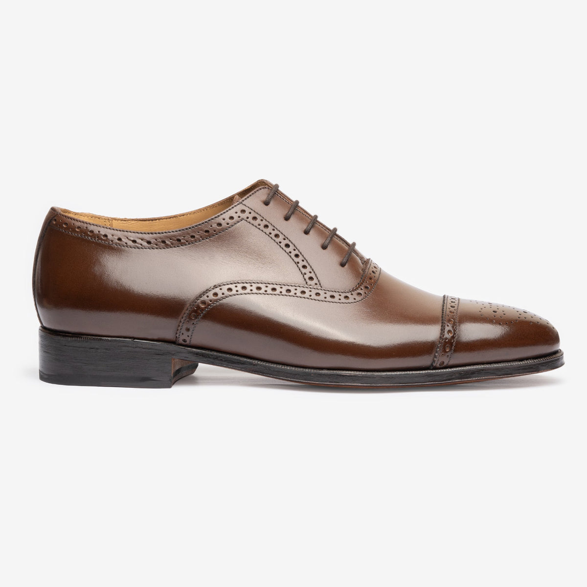 Semi Brogue Oxford - Brown Calf
