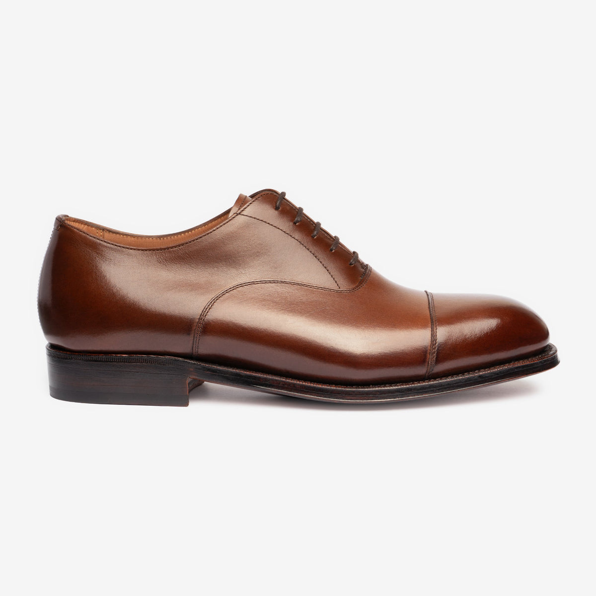 Straight Tip Oxford - Brown Calf