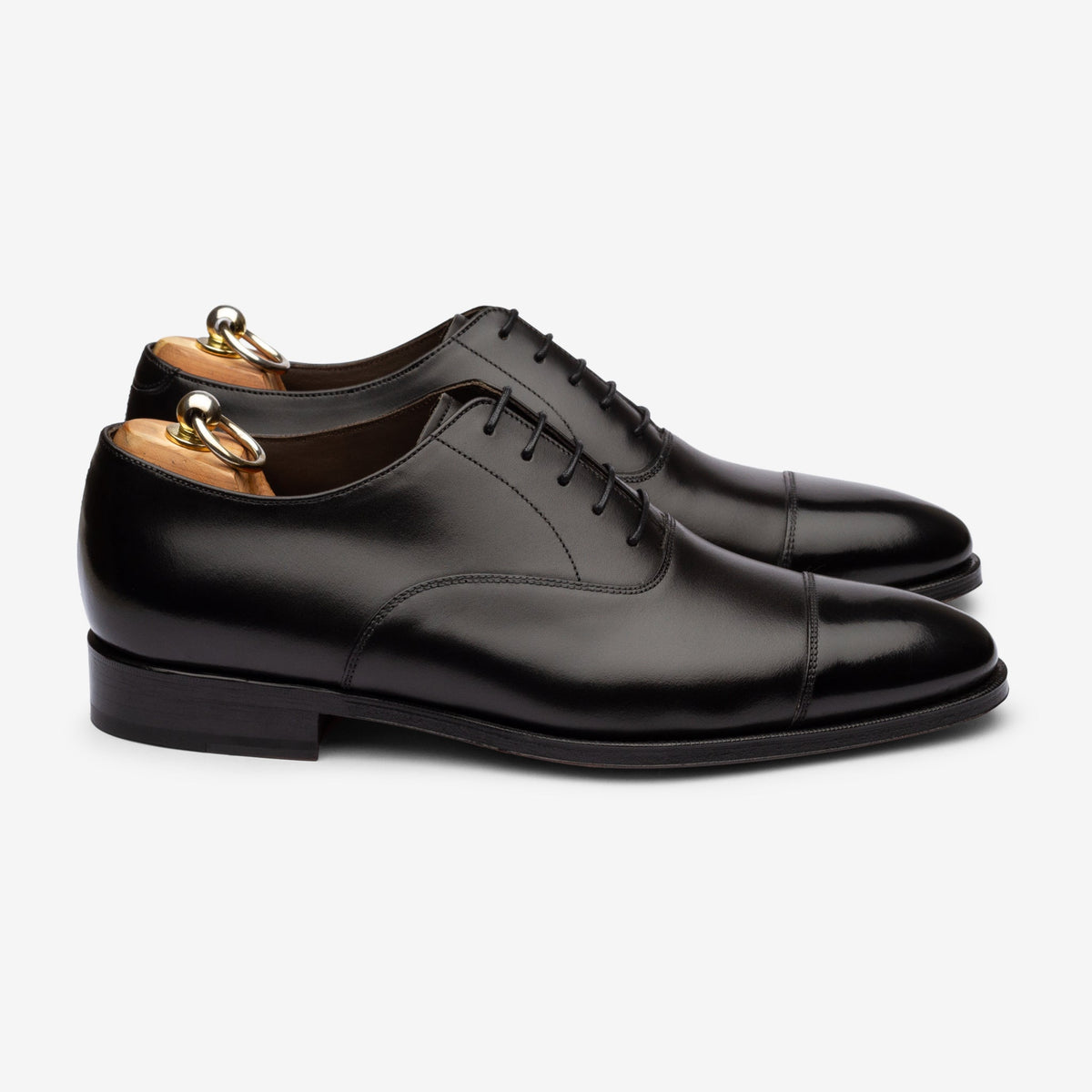 Straight Tip Oxford - Black Calf