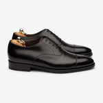 Load image into Gallery viewer, Straight Tip Oxford - Black Calf
