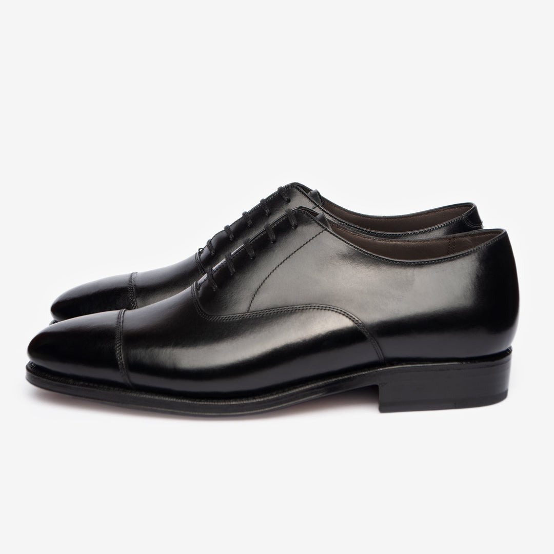 Straight Tip Oxford - Black Calf