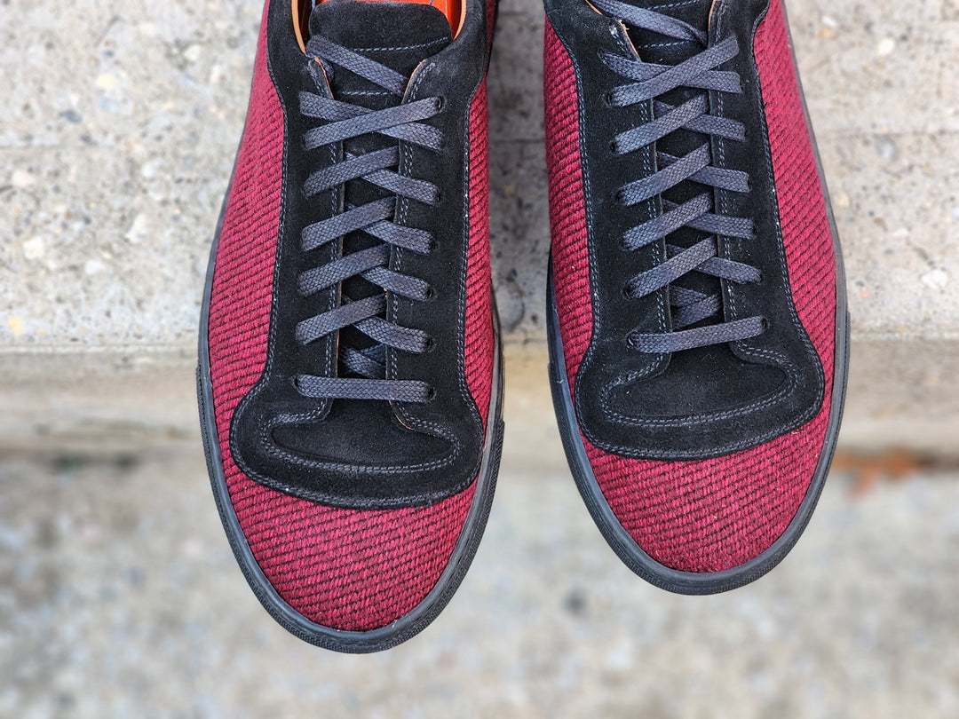 Woodinville - Red Poulsbo Tweed / Black Suede