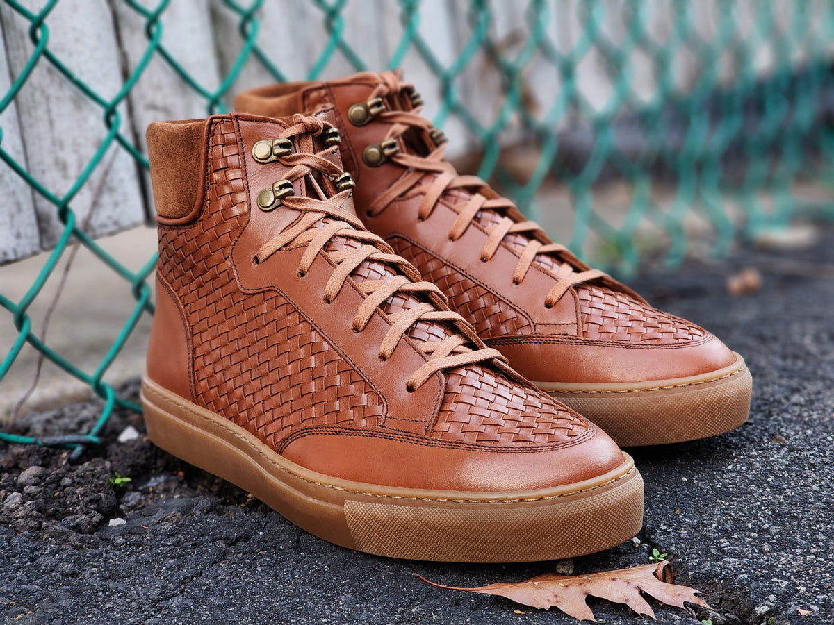 Richland - Braided Cedar Calf / Cumin Suede