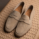 Load image into Gallery viewer, Unlined Penny Loafer - Sand Suede
