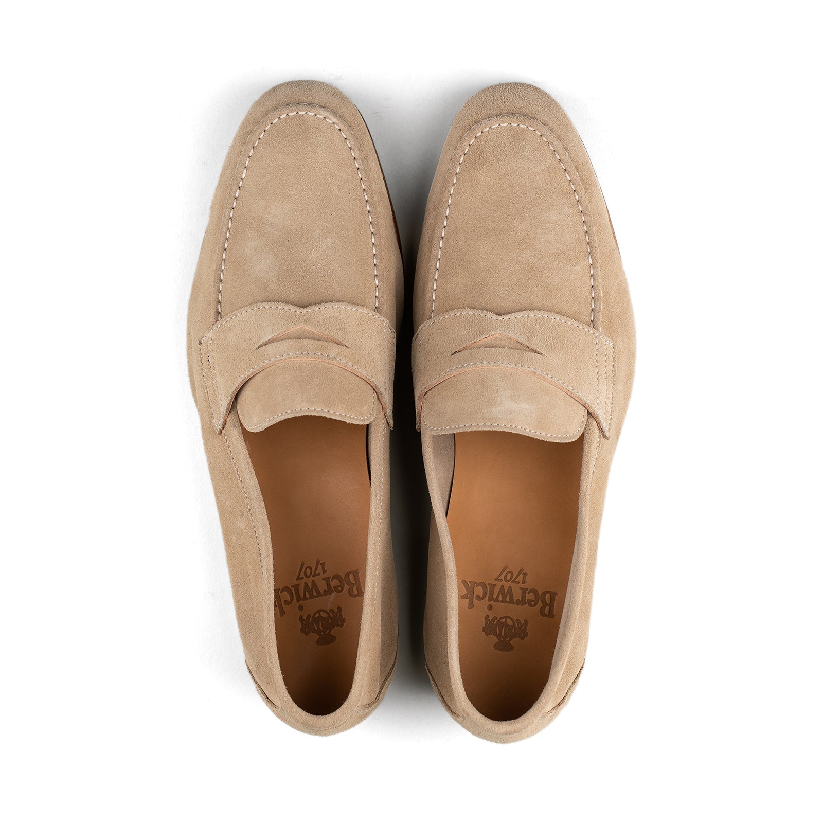 Berwick Unlined Penny Loafer - Sand Suede – Marketplace by The