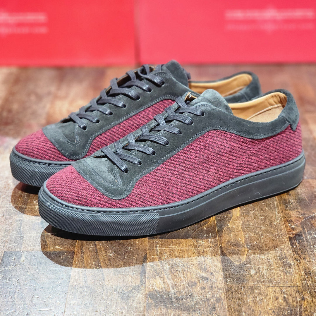 Woodinville - Red Poulsbo Tweed / Black Suede