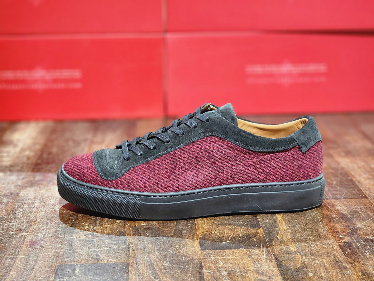 Woodinville - Red Poulsbo Tweed / Black Suede