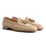 Load image into Gallery viewer, Belgian Tassel Loafer - Beige Suede
