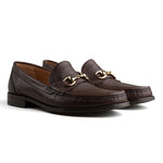 Load image into Gallery viewer, Bologna Bit Loafer - Brown Grain Leather
