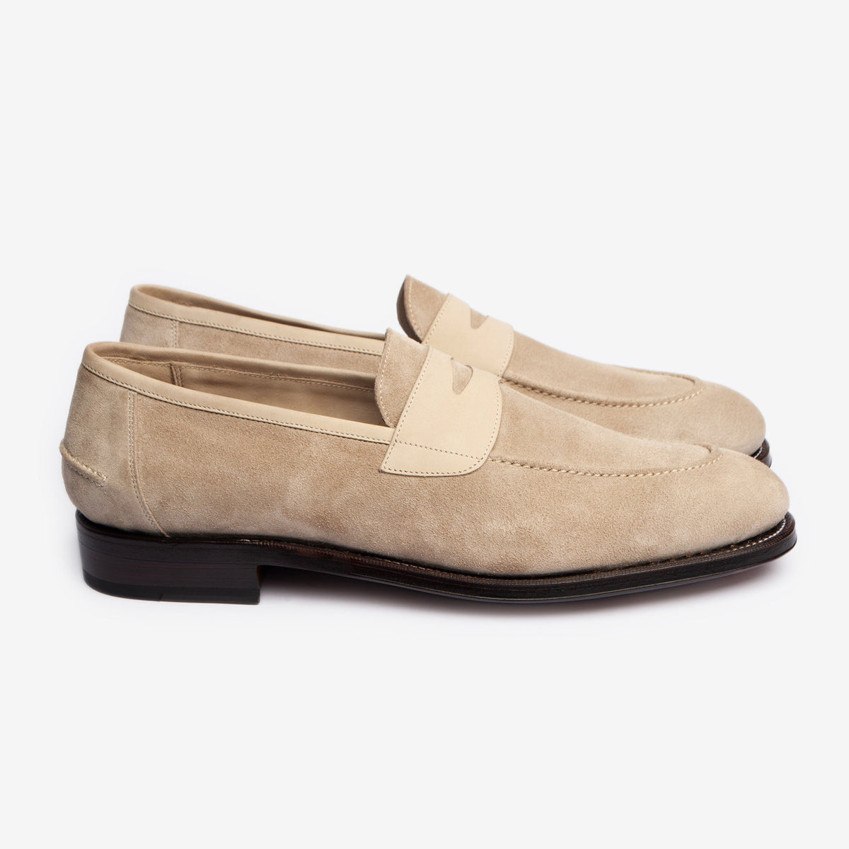 Unlined Penny Loafer II - Stone - Rufer Last