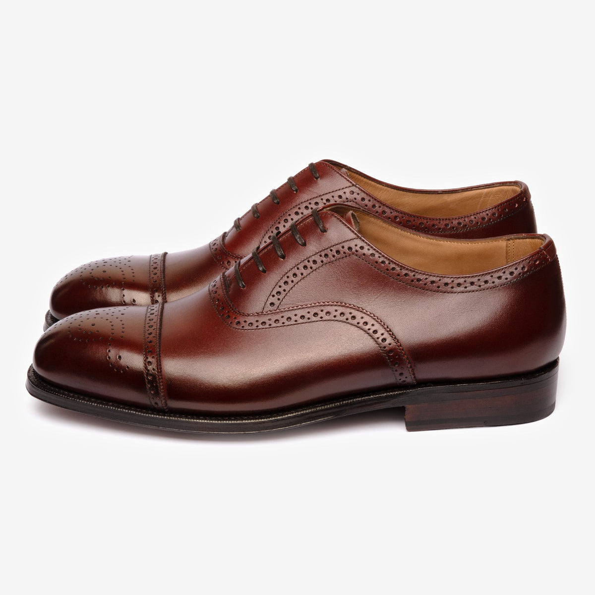 Semi Brogue Oxford | Burgundy - Char Last