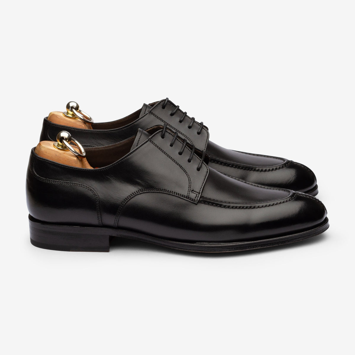 Y-Tip Derby - Black Calf