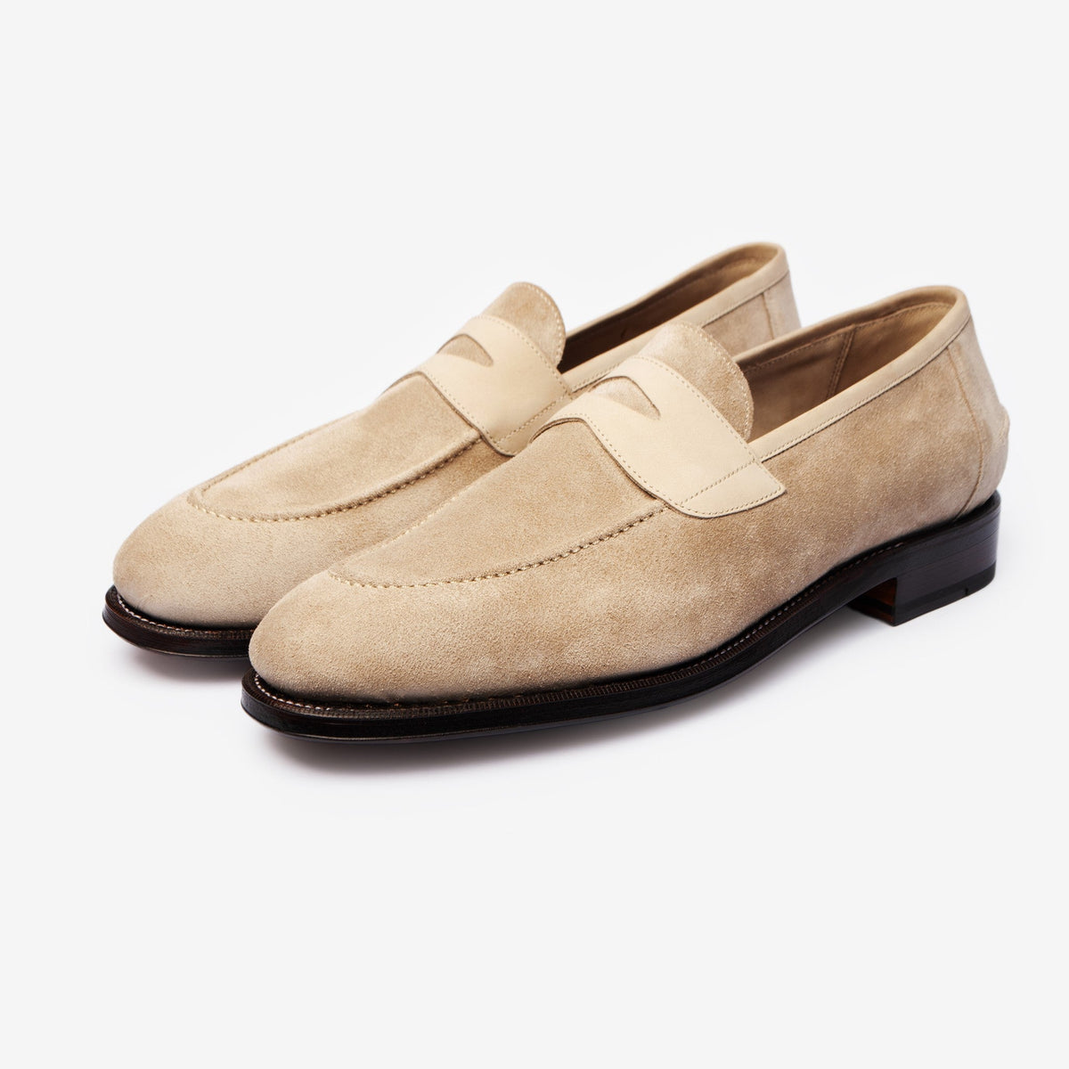 Unlined Penny Loafer II - Stone - Rufer Last