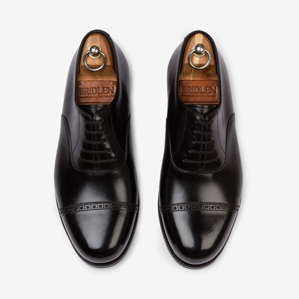 Punch Cap Oxford - Black Calf