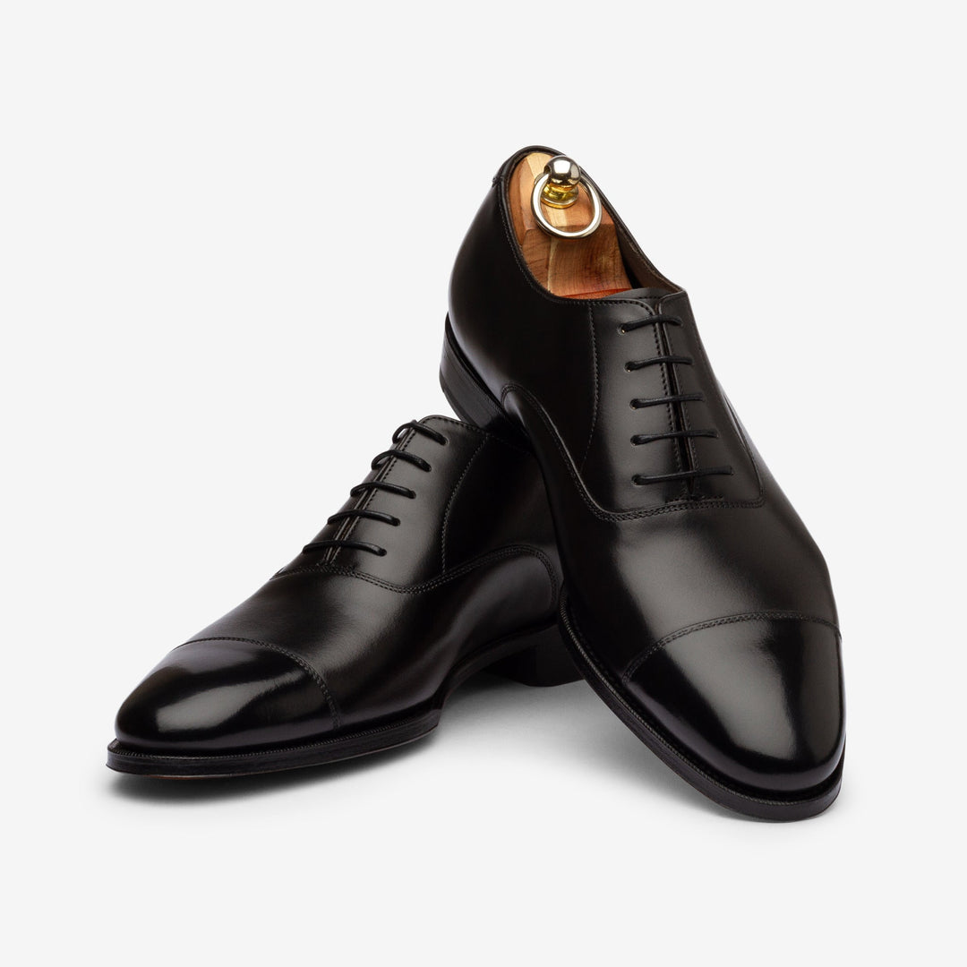 Straight Tip Oxford - Black Calf