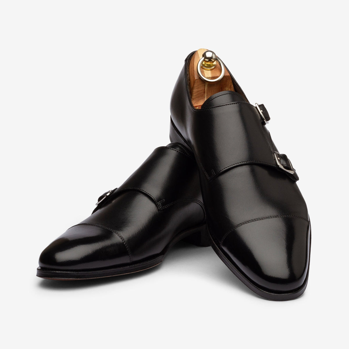 Double Monk - Black Calf