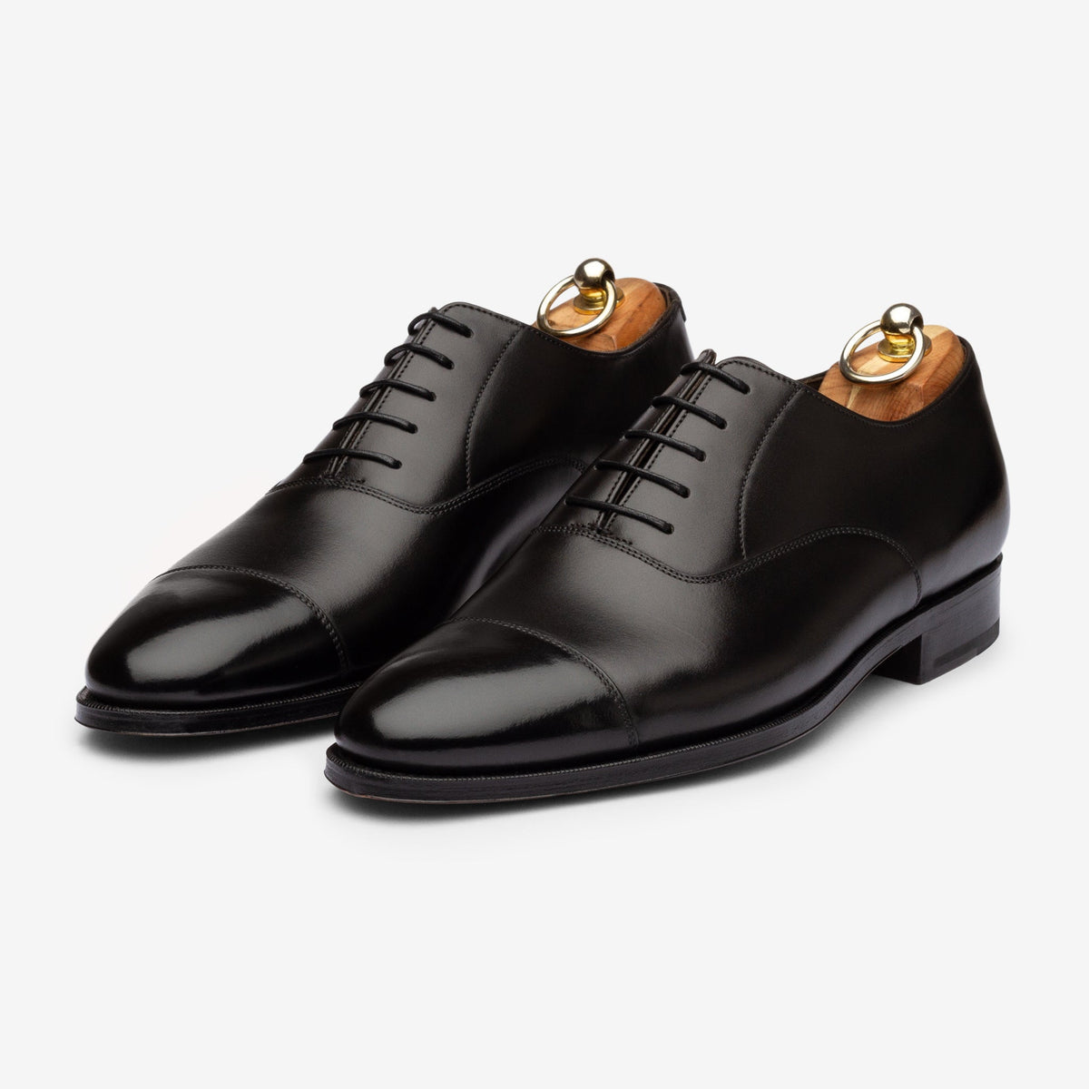 Straight Tip Oxford - Black Calf