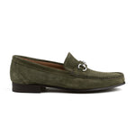 Load image into Gallery viewer, Bologna Bit Loafer - Green Suede
