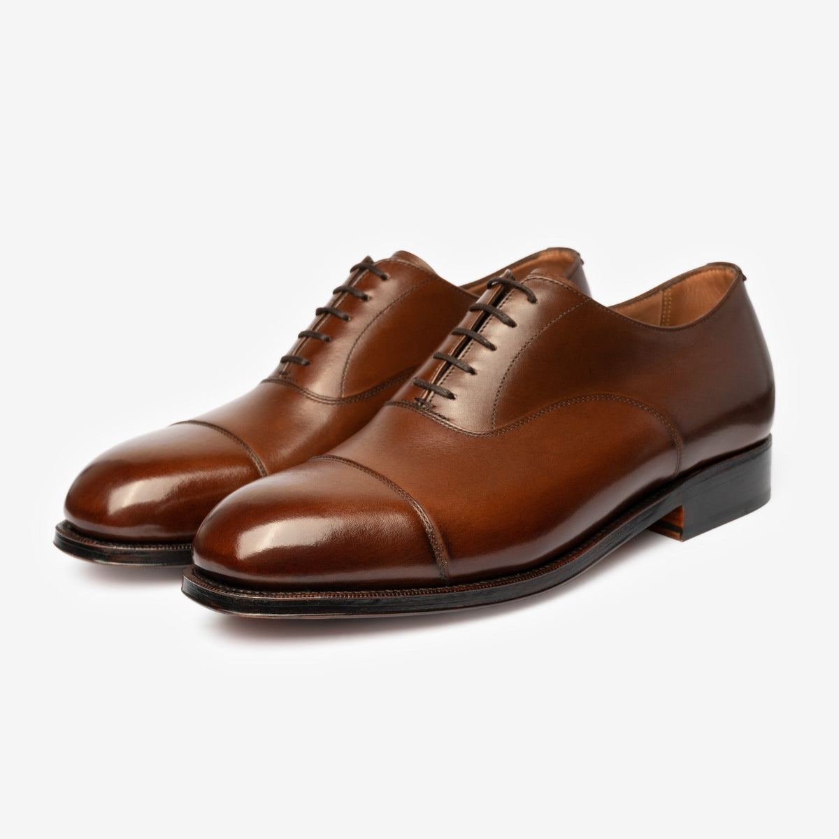 Straight Tip Oxford - Brown Calf