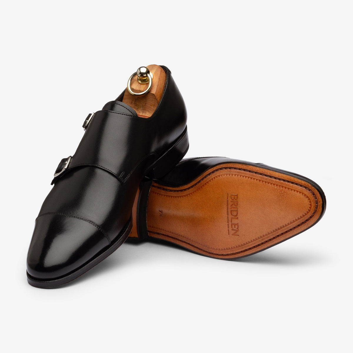 Double Monk - Black Calf