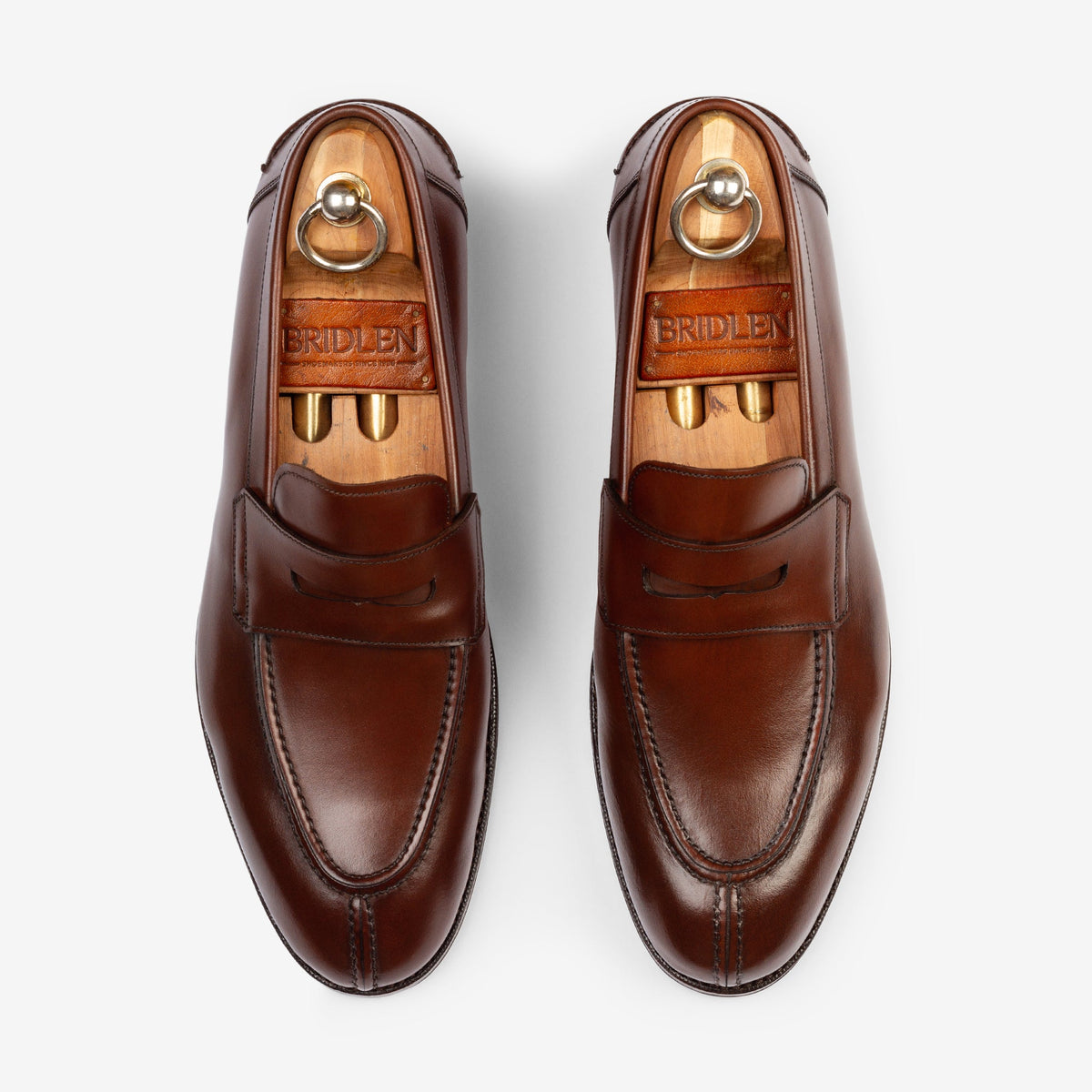 Y-Tip Penny Loafer - Brown Calf