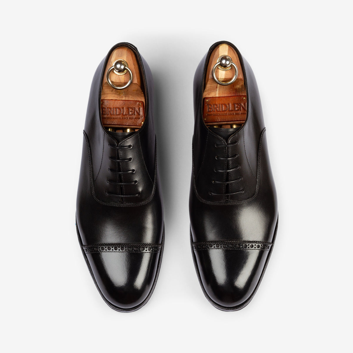 Punch Cap Oxford - Black Calf (Rui Last)