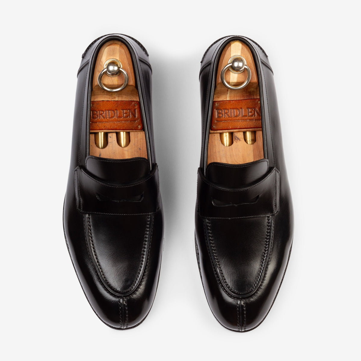 Y-Tip Penny Loafer - Black Calf
