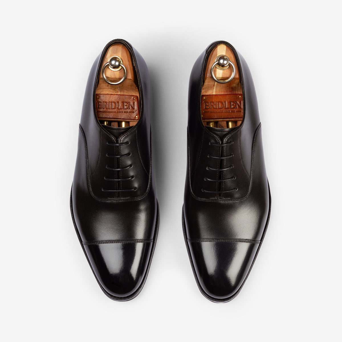 Straight Tip Oxford - Black Calf