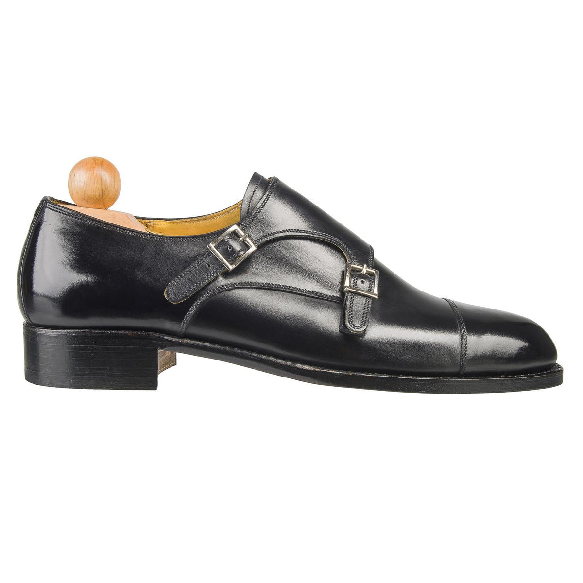 Double Monk - Black Calf