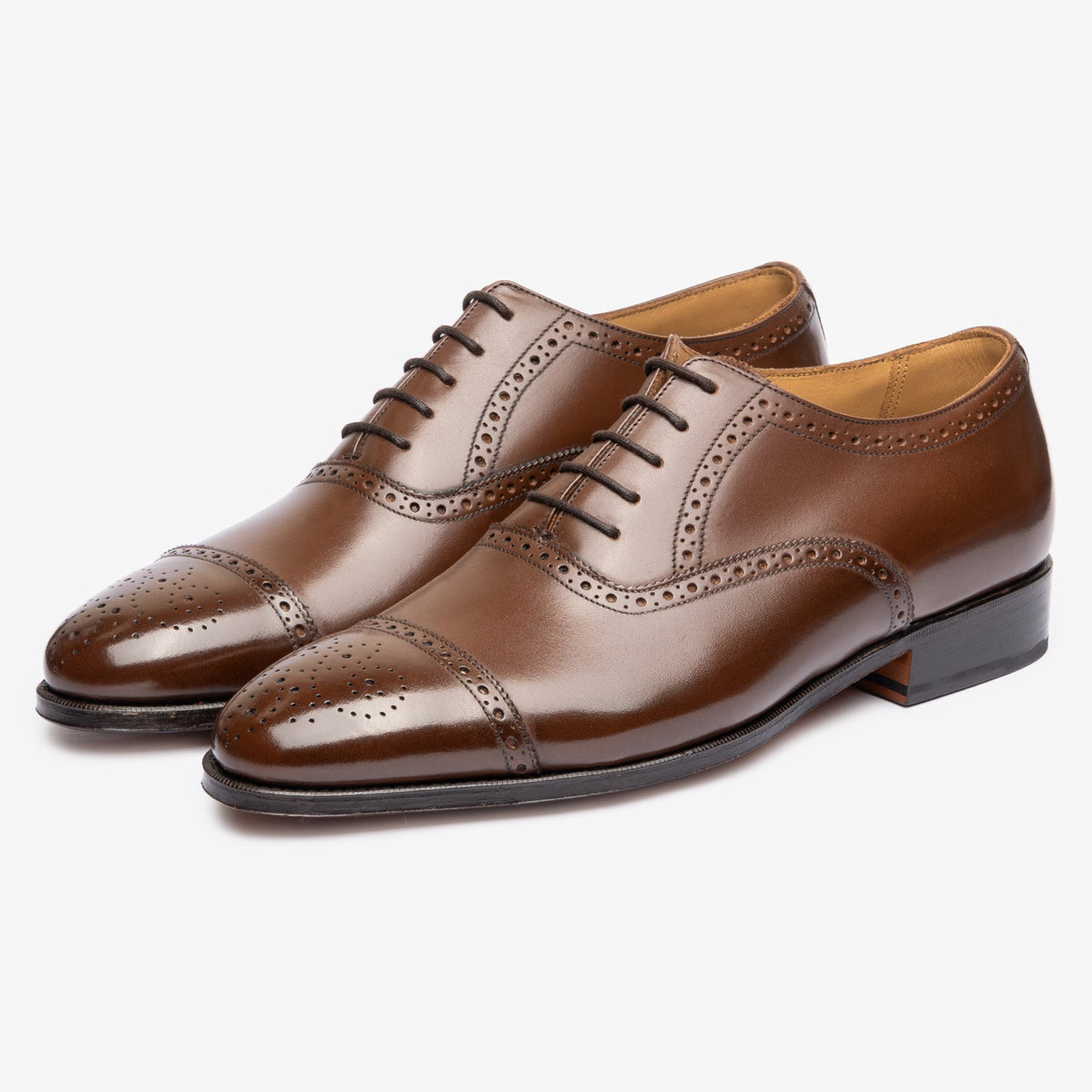 Semi Brogue Oxford - Brown Calf