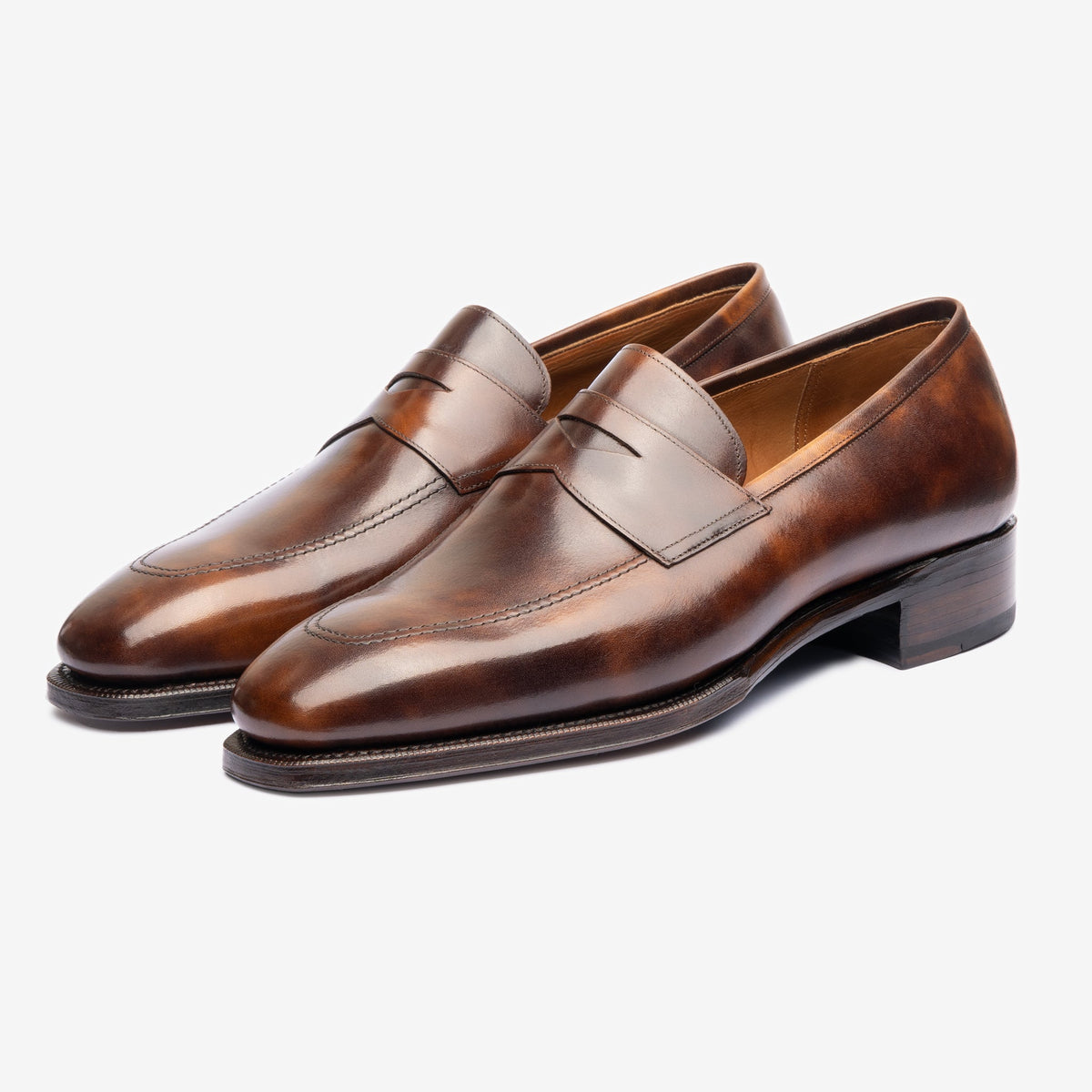 Penny Loafer | Brown Museum calf - Deer Last - Founders 25