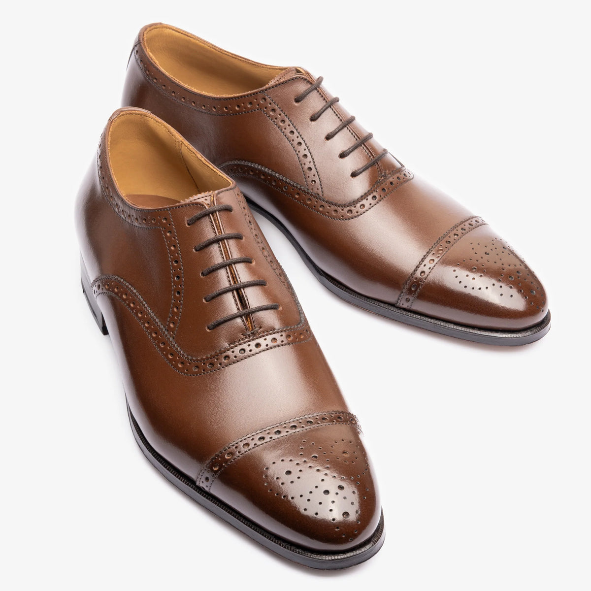 Semi Brogue Oxford - Brown Calf