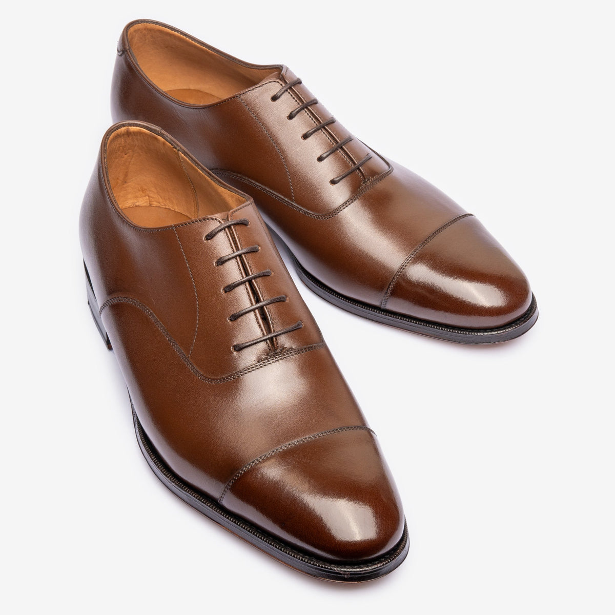 Straight Tip Oxford - Brown Calf