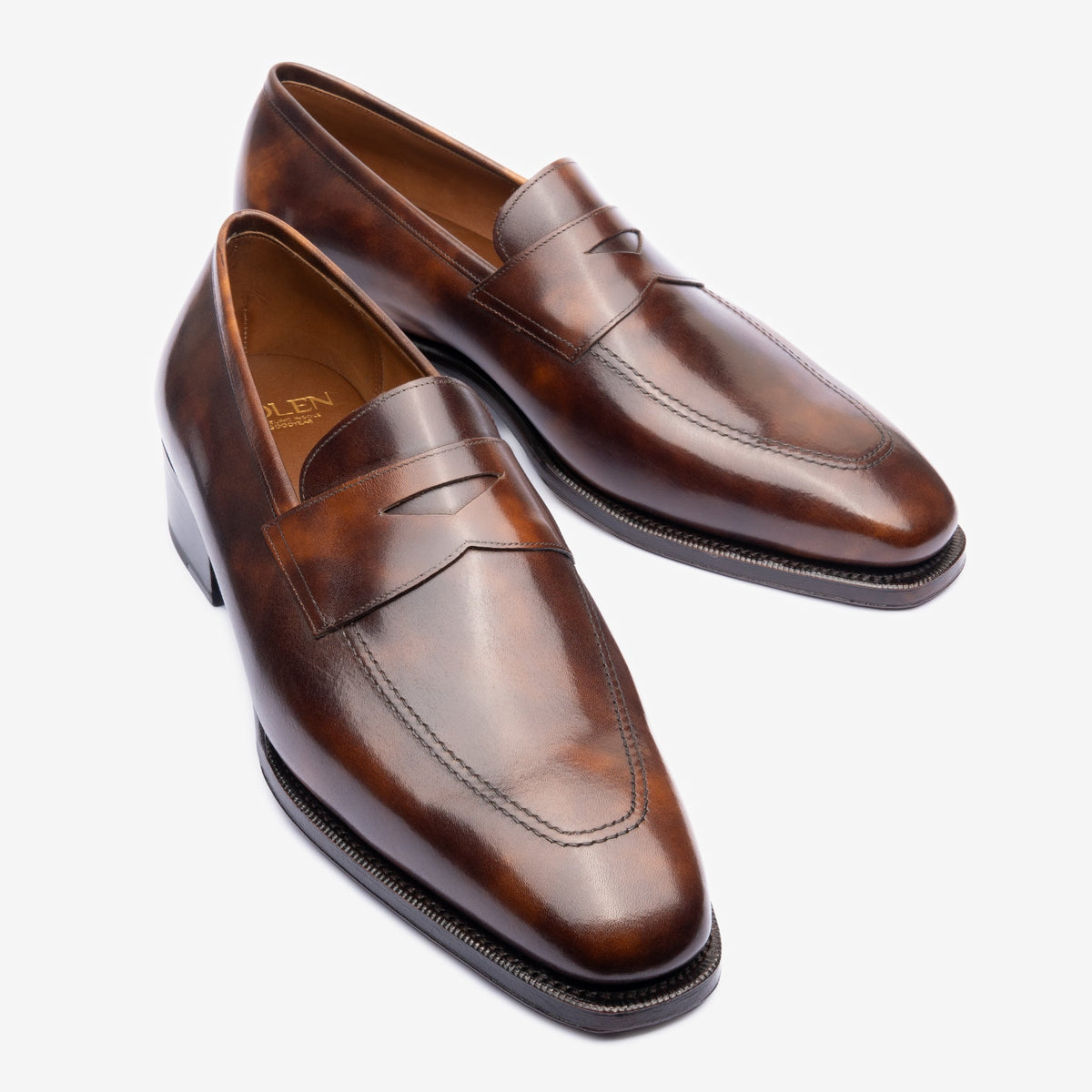 Penny Loafer | Brown Museum calf - Deer Last - Founders 25
