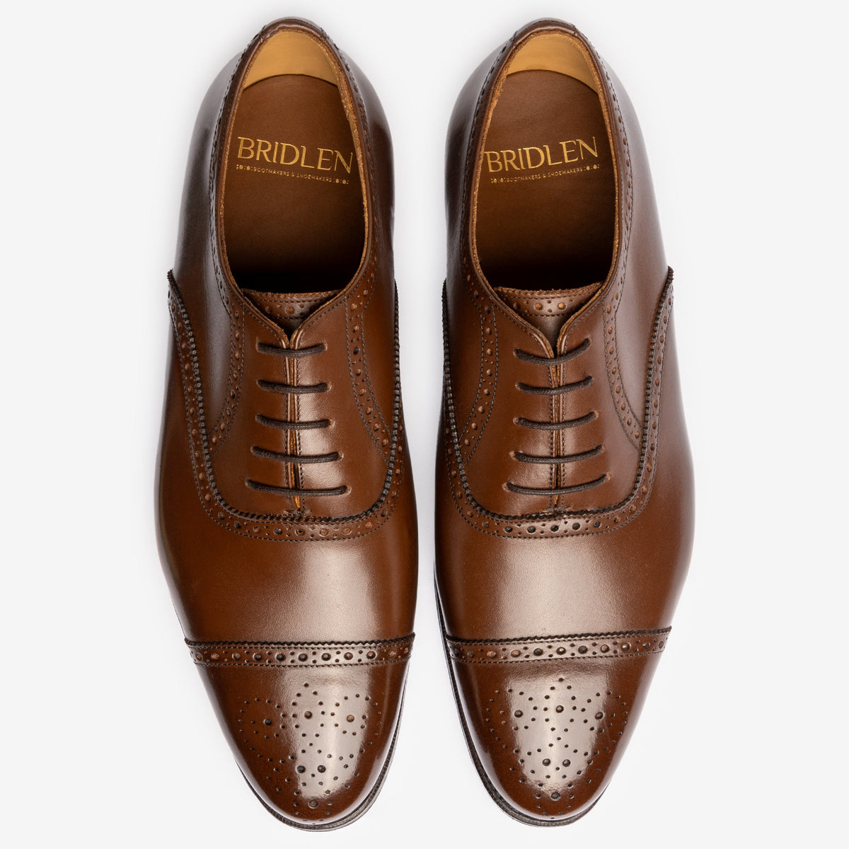 Semi Brogue Oxford - Brown Calf